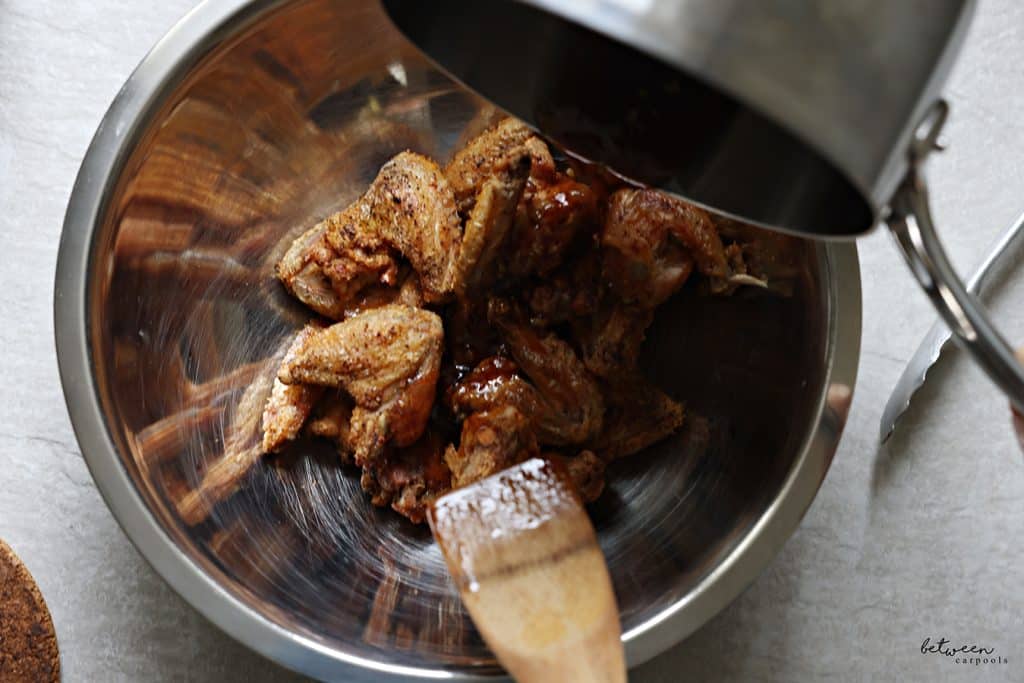 toss with the glaze.
