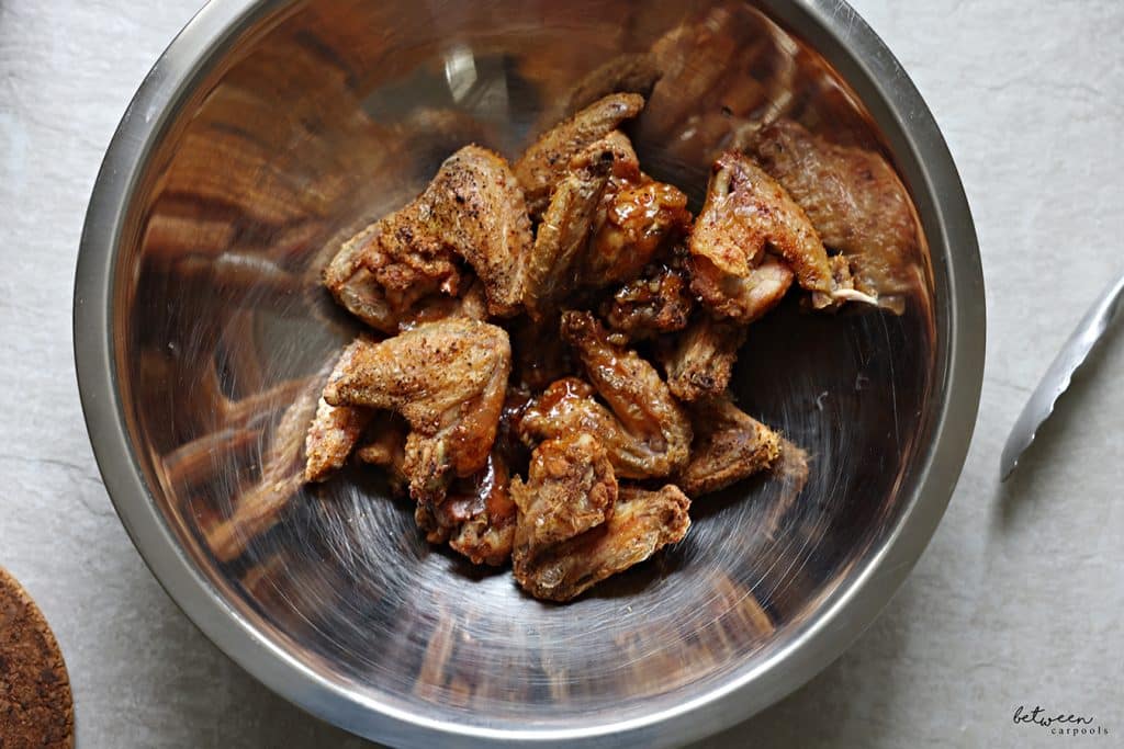 toss with the glaze.