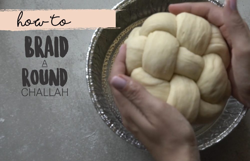 Braid Round Challah Howto Video Between Carpools