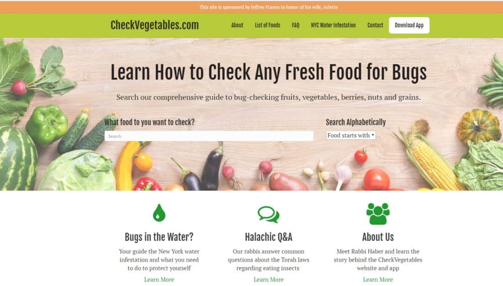 check vegetables website resources