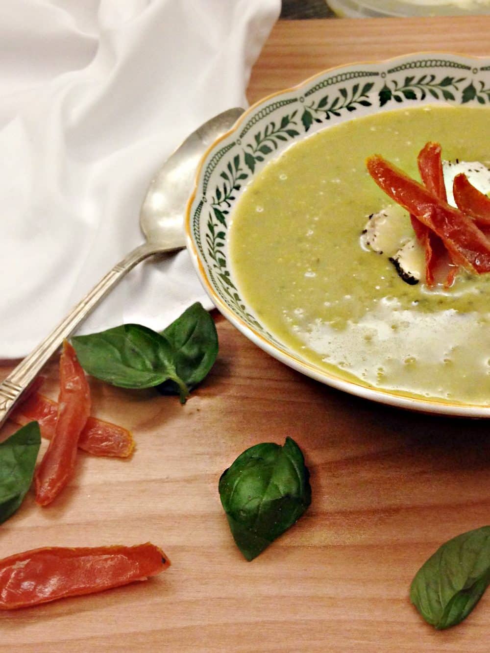 Make dairy night super special with Sweet Pea Basil Soup