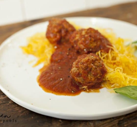 Spaghetti Squash and Meatballs