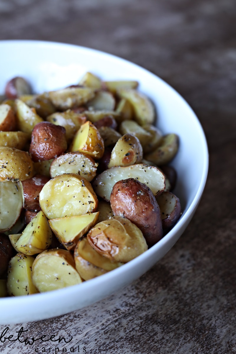 Two-Ingredient Side Dishes: Garlicky Roasted Potatoes. These are the side dishes you’ll make the most often in the least amount of time.