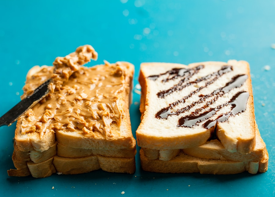 Cooking in a Hotel Room? 9 Ways to Use Your Sandwich Maker - Kosher Chocolate Peanut Butter Sandwhich using a Sandwich Maker