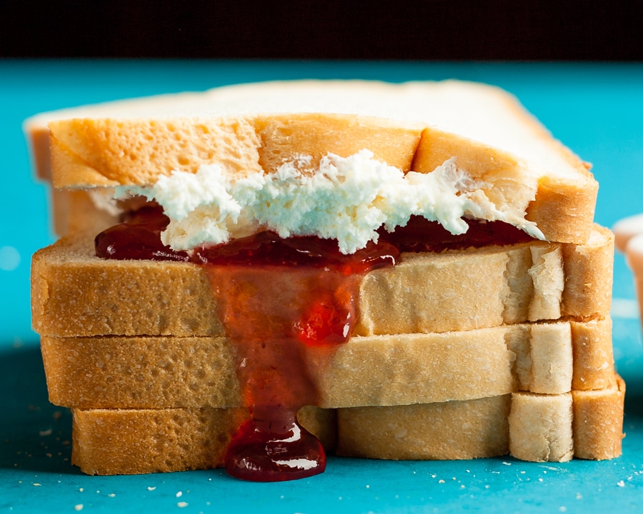 Cooking in a Hotel Room? 9 Ways to Use Your Sandwich Maker - Kosher Cream Cheese and Strawberry Jam Toast using a Sandwich Maker