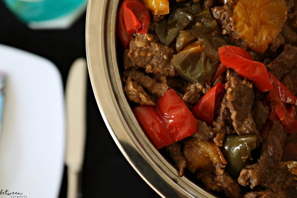 How to Make Kosher Pepper Steak Like the Caterer. Serving a crowd buffet-style? This pepper steak dish is intended to be prepped ahead and rewarmed!