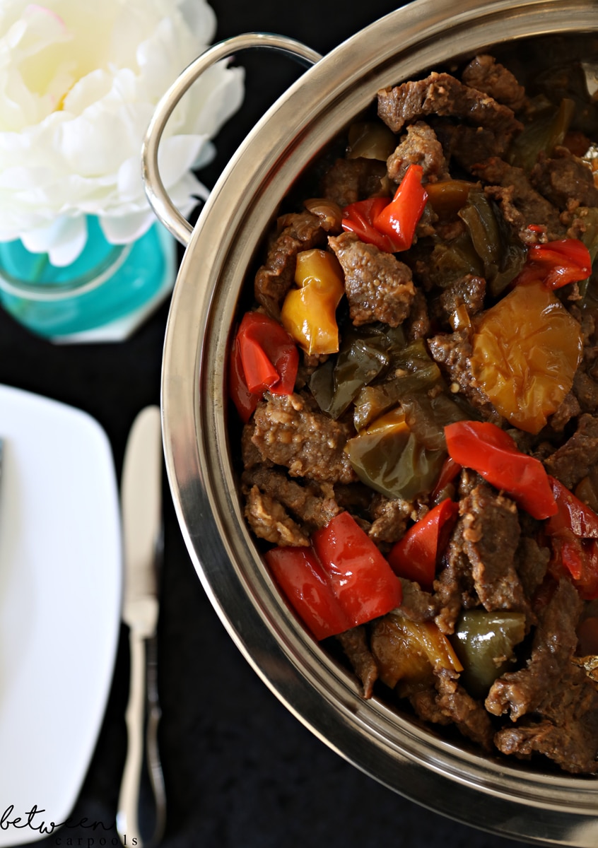 How to Make Kosher Pepper Steak Like the Caterer. Serving a crowd buffet-style? This pepper steak dish is intended to be prepped ahead and rewarmed!