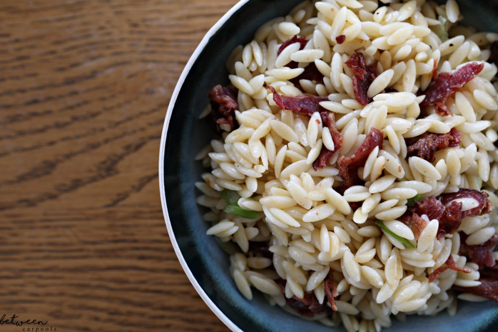 Knock, Knock. Your Purim Seudah Side Dish is Here. Want to wake up your rice? I have the answer. Candied Beef Bacon Orzo