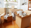 packing away the Pesach boxes.