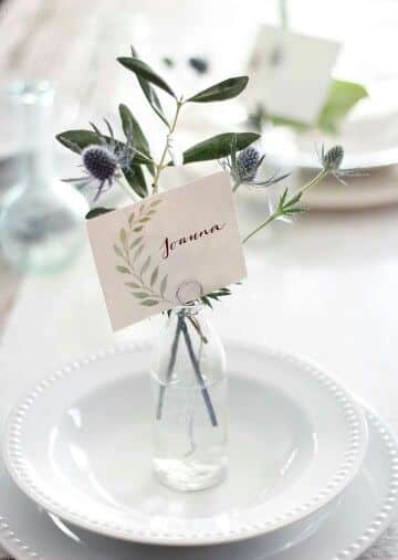 Floral Fantasia Place Cards