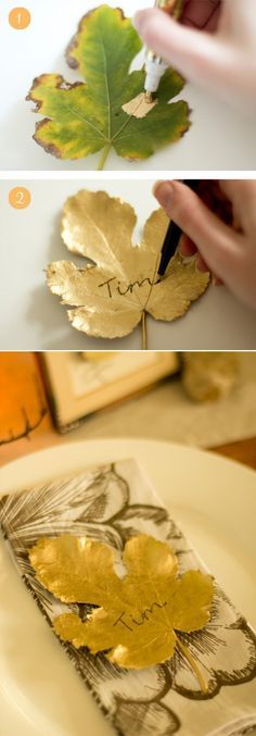 floral place card ideas