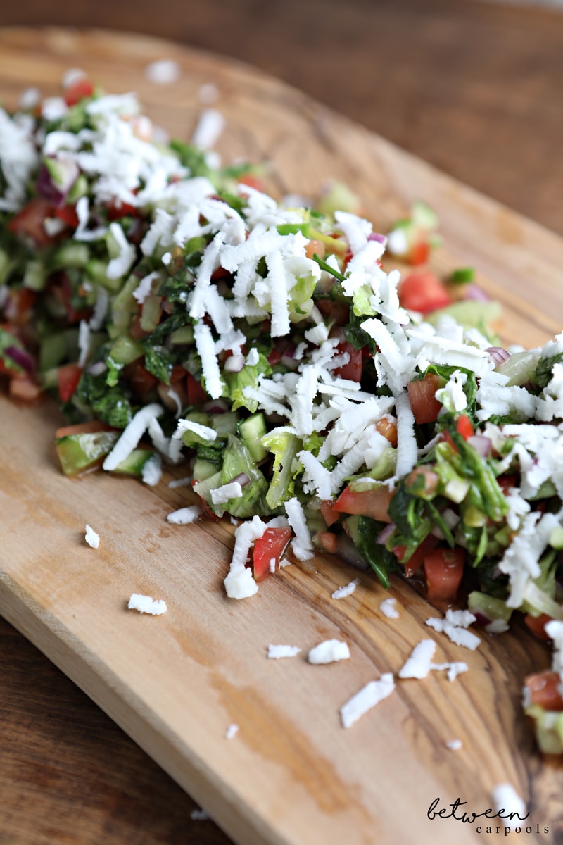 The Easiest, Best, Super Refreshing Salad for Shalosh Seudos (or any time!) It couldn’t be simpler and couldn’t be better. All it takes is a little chopping...that’s why I call it the Chop Chop Salad.