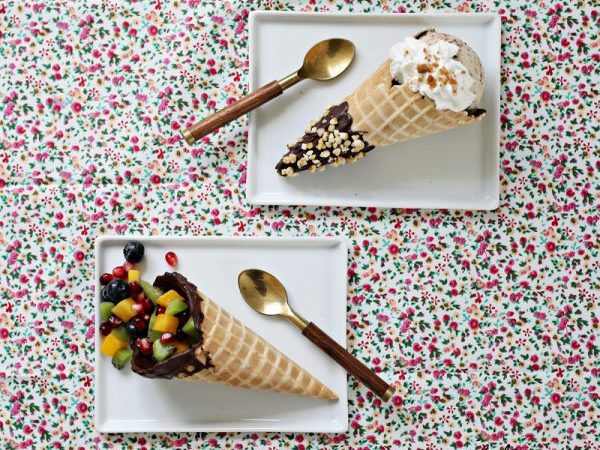 waflle cones dessert