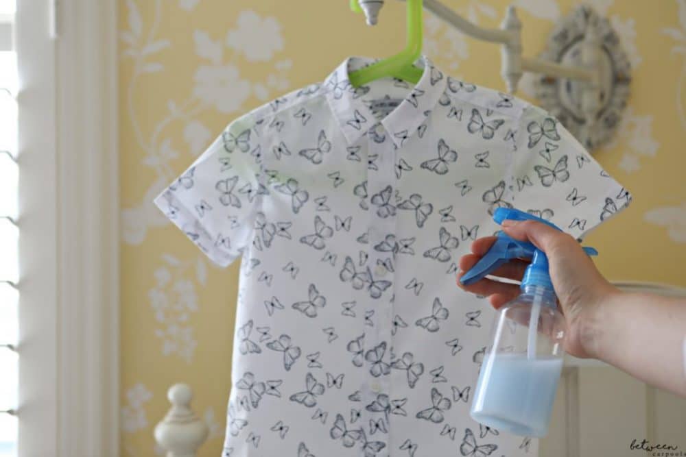 Creased Tablecloth? Not in the Mood to Iron Clothes? Make-Your-Own Wrinkle Release