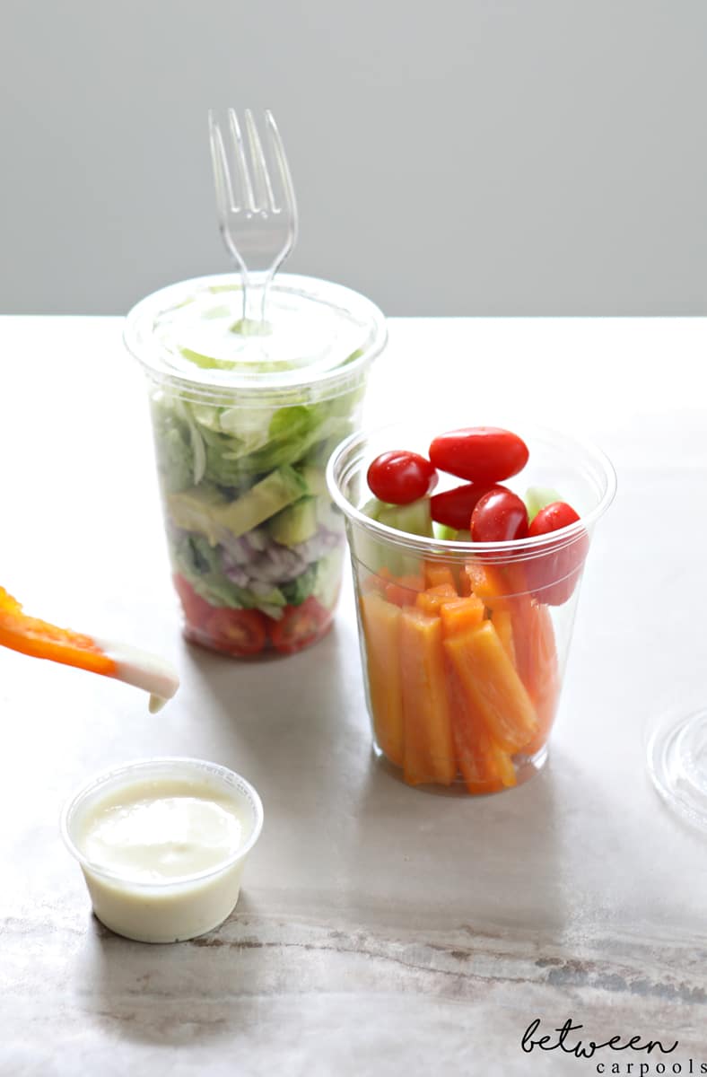 Using cold cups to pack lunches and snacks is also practical because they’re affordable, come in different sizes, and you can use the straw hole for a fork or spoon.