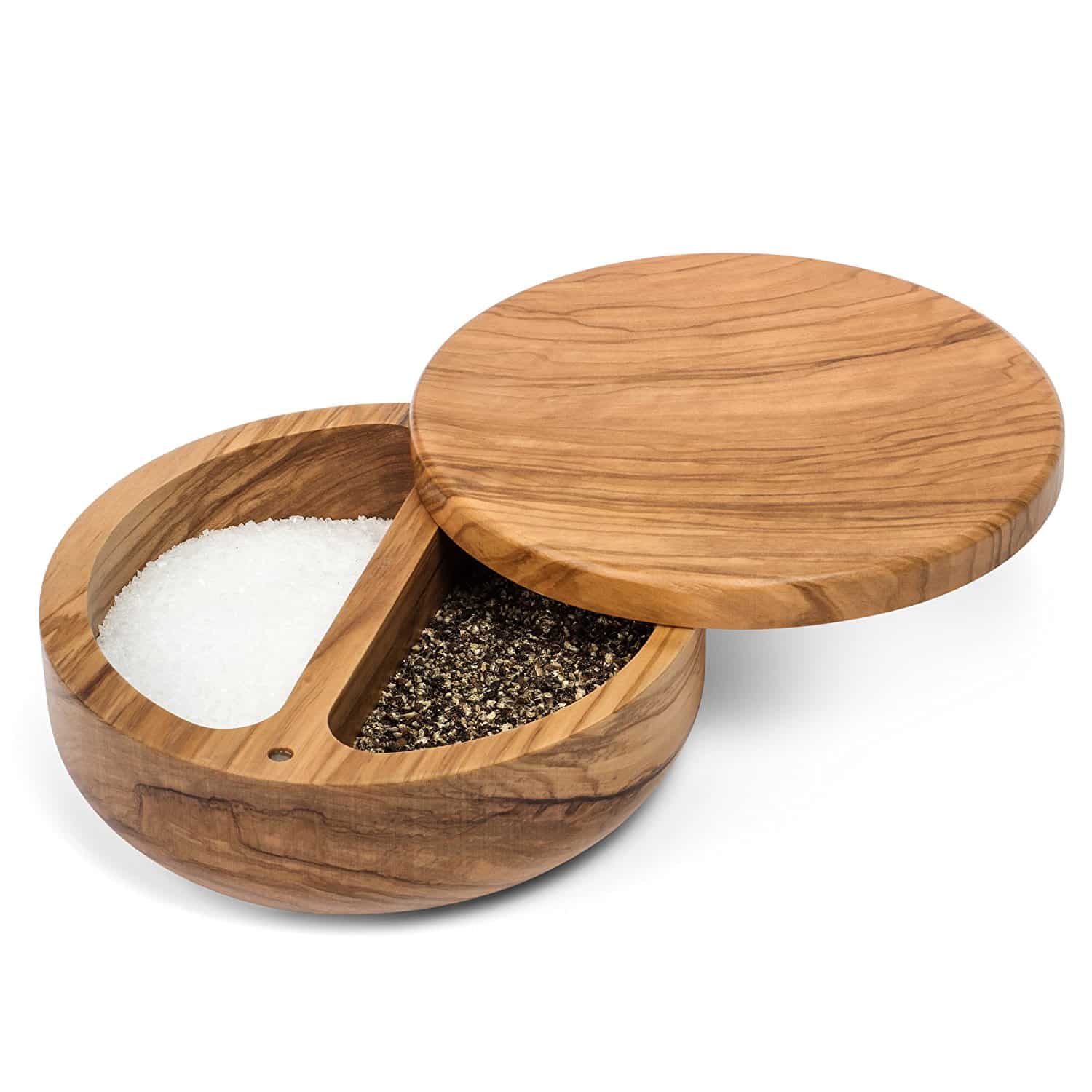 or salt cellars that also have a spot for pepper. You can find one that works for the way you cook and serve.