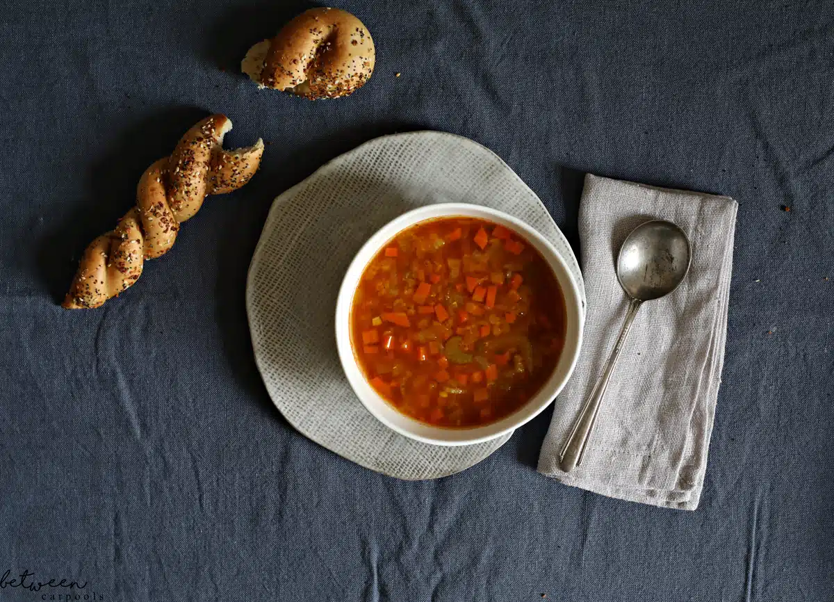 The house will smell good as it simmers, and it’ll make you all warm, toasty, and satiated inside. Meet Red Lentil Soup.