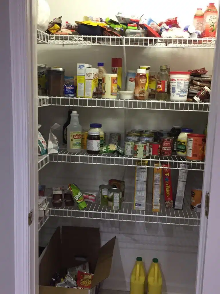 Organizing the Pantry - Quick Fix for Wire Shelves - Eat at Home