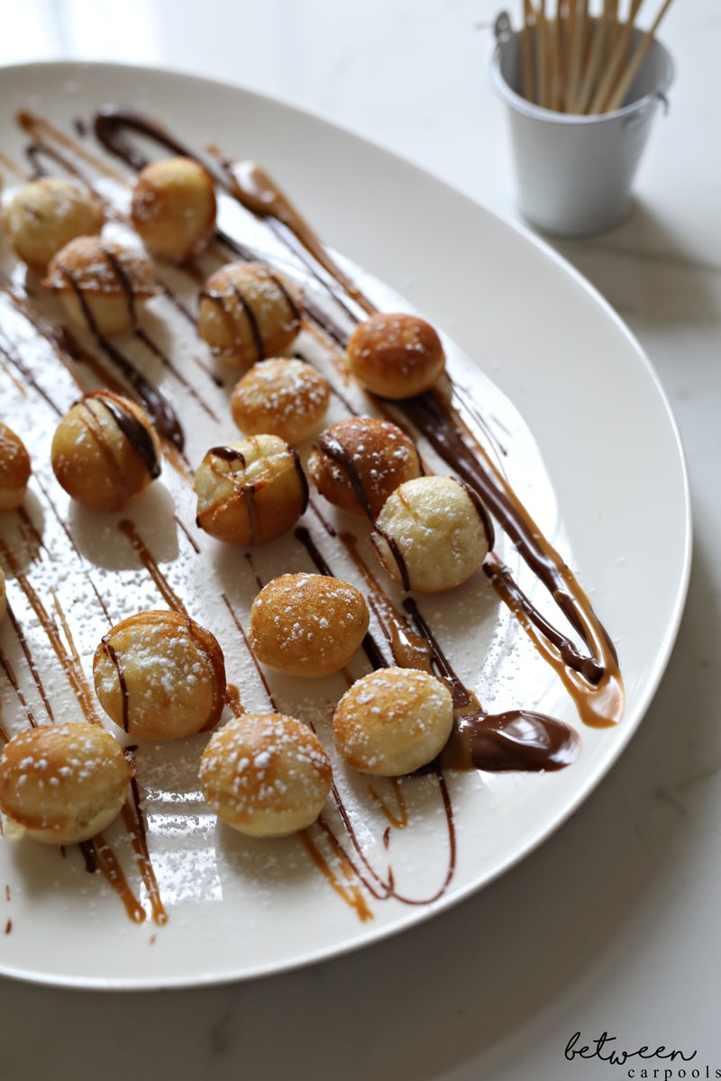 donut hole dessert platter