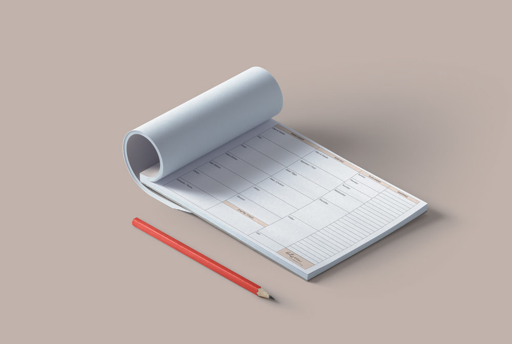 Shabbat menu planner. Free download.