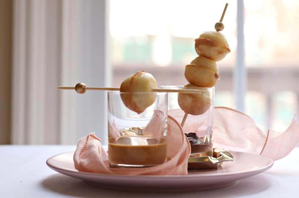 waffle dessert. donut holes hack.