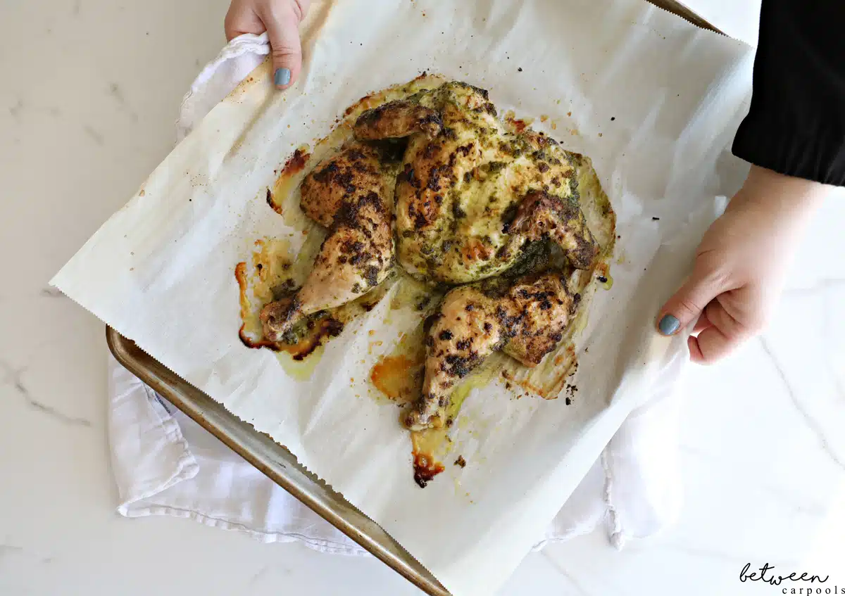 Upgrade your simple roast chicken. Great flavor and ease makes this spatchcock chicken a winning dinner.