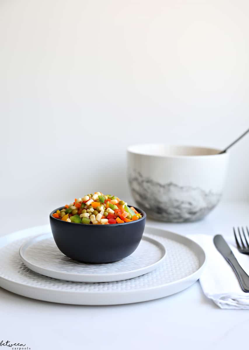 The Easy-to-Prep Salad the Whole Family Will Eat. Tri Color Pepper Salad.