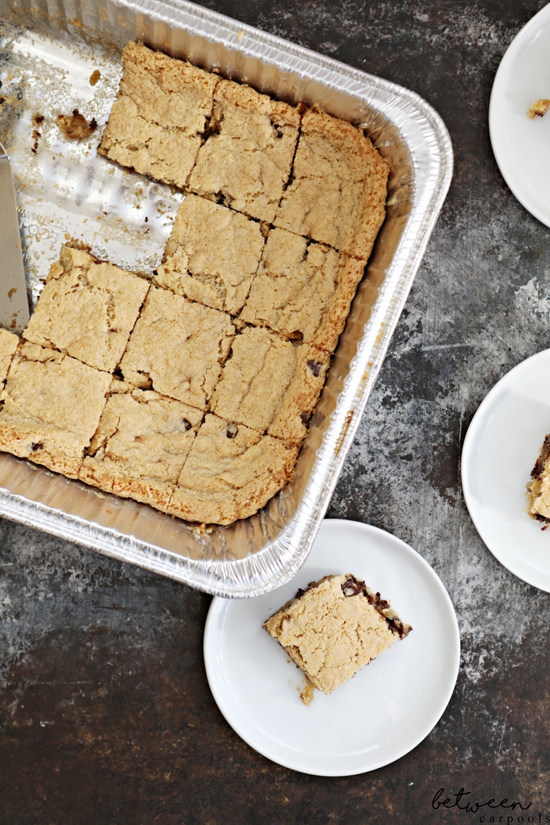 No Mixer Pesach Chocolate Chip Squares (Mix ‘Em Right in the Pan). We know you love all this one pan stuff! Now you can make your cake and avoid washing any bowls...on Pesach too!