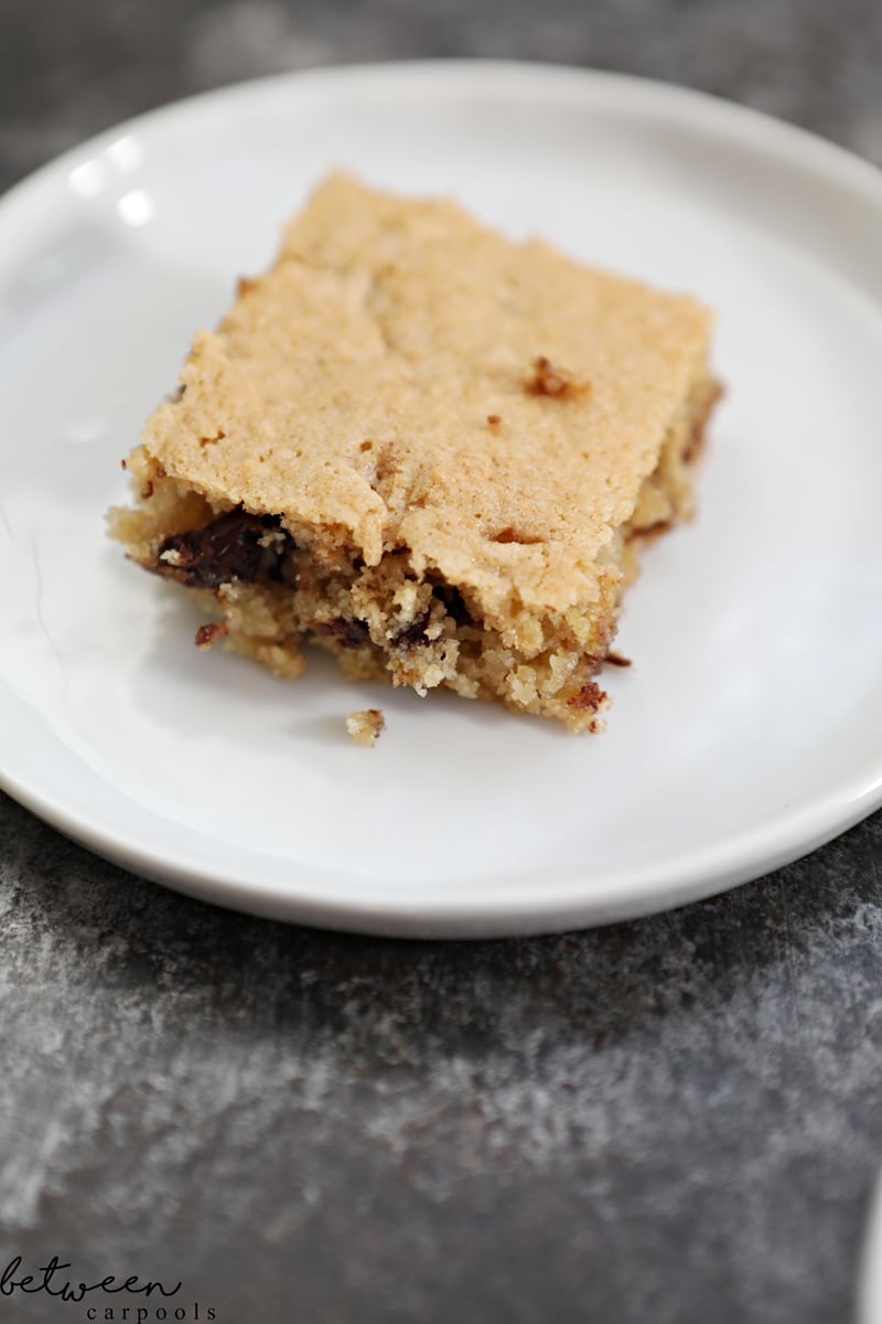 No Mixer Pesach Chocolate Chip Squares (Mix ‘Em Right in the Pan). We know you love all this one pan stuff! Now you can make your cake and avoid washing any bowls...on Pesach too!