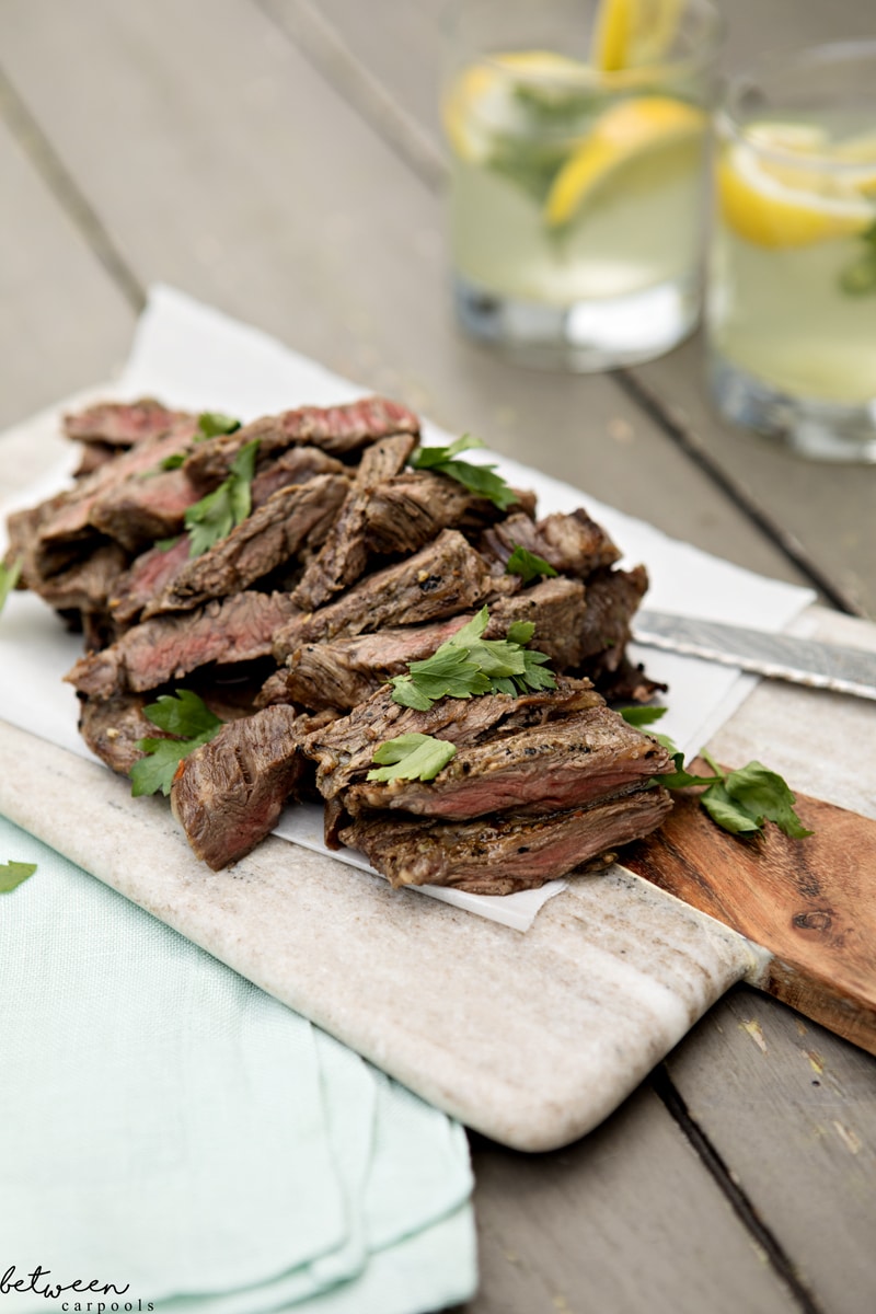 Chimichurri Skirt Steak is a BBQ Hit - Between Carpools