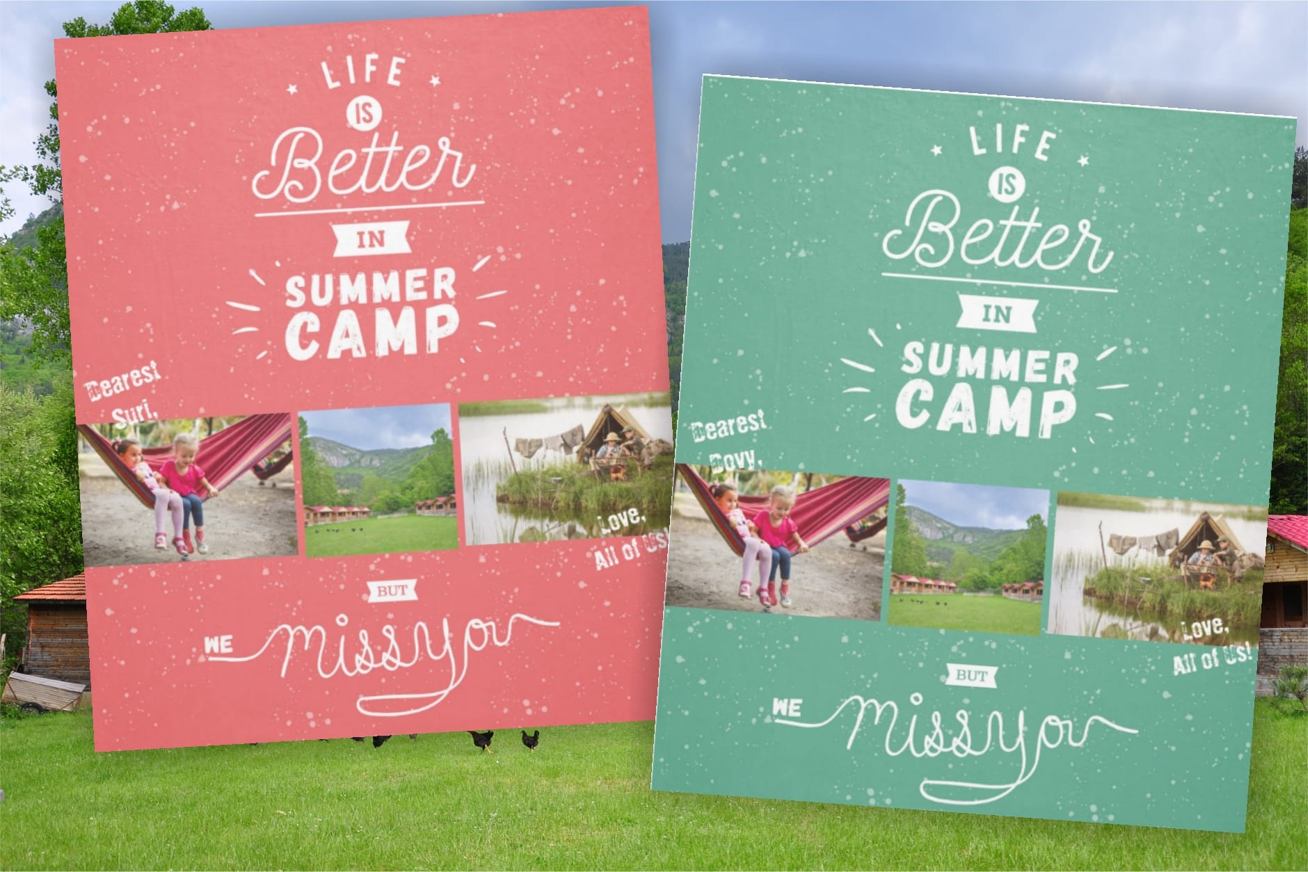 personalized camp blankets