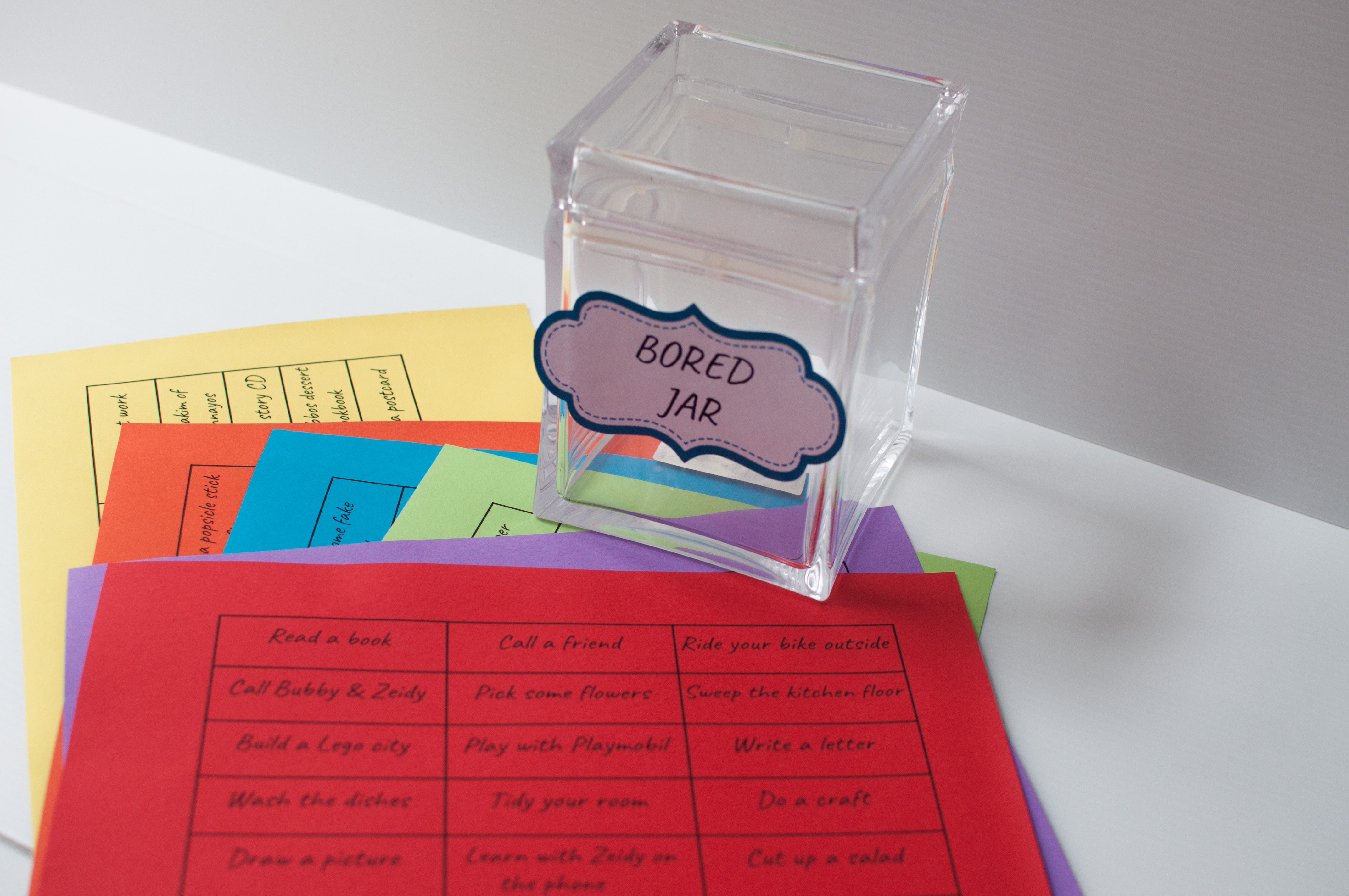 What’s a Bored Jar? Here’s Why You Need One for Your Kids. There isn’t a mom that doesn’t hear, “Ma, I’m bored…” at least multiple times a day. You can make the ‘Bored Jar’ a solution for your child or family. 