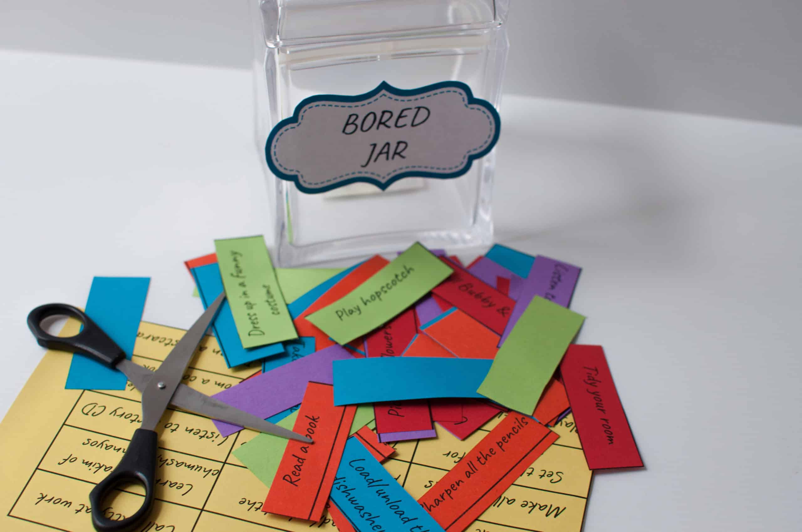 What’s a Bored Jar? Here’s Why You Need One for Your Kids. There isn’t a mom that doesn’t hear, “Ma, I’m bored…” at least multiple times a day. You can make the ‘Bored Jar’ a solution for your child or family.