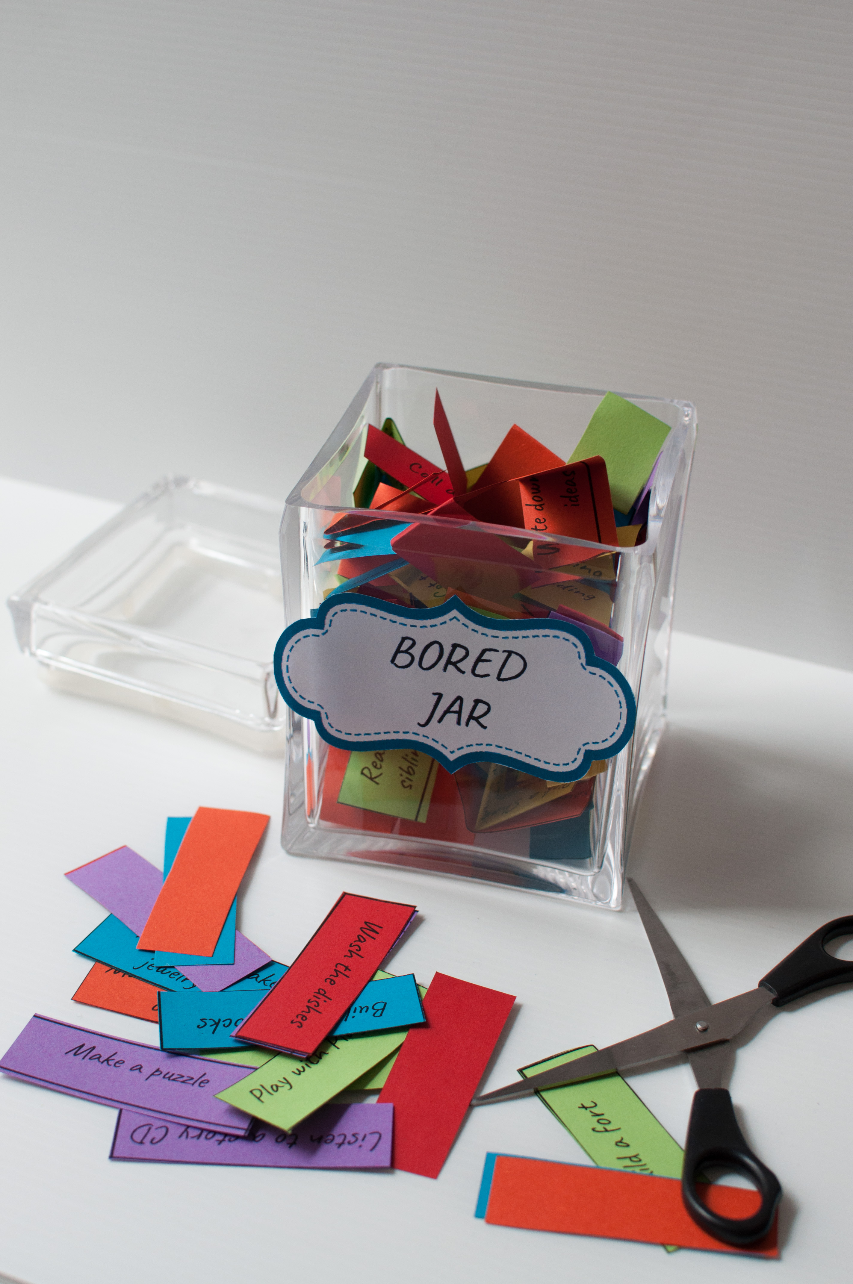 What’s a Bored Jar? Here’s Why You Need One for Your Kids. There isn’t a mom that doesn’t hear, “Ma, I’m bored…” at least multiple times a day. You can make the ‘Bored Jar’ a solution for your child or family. 