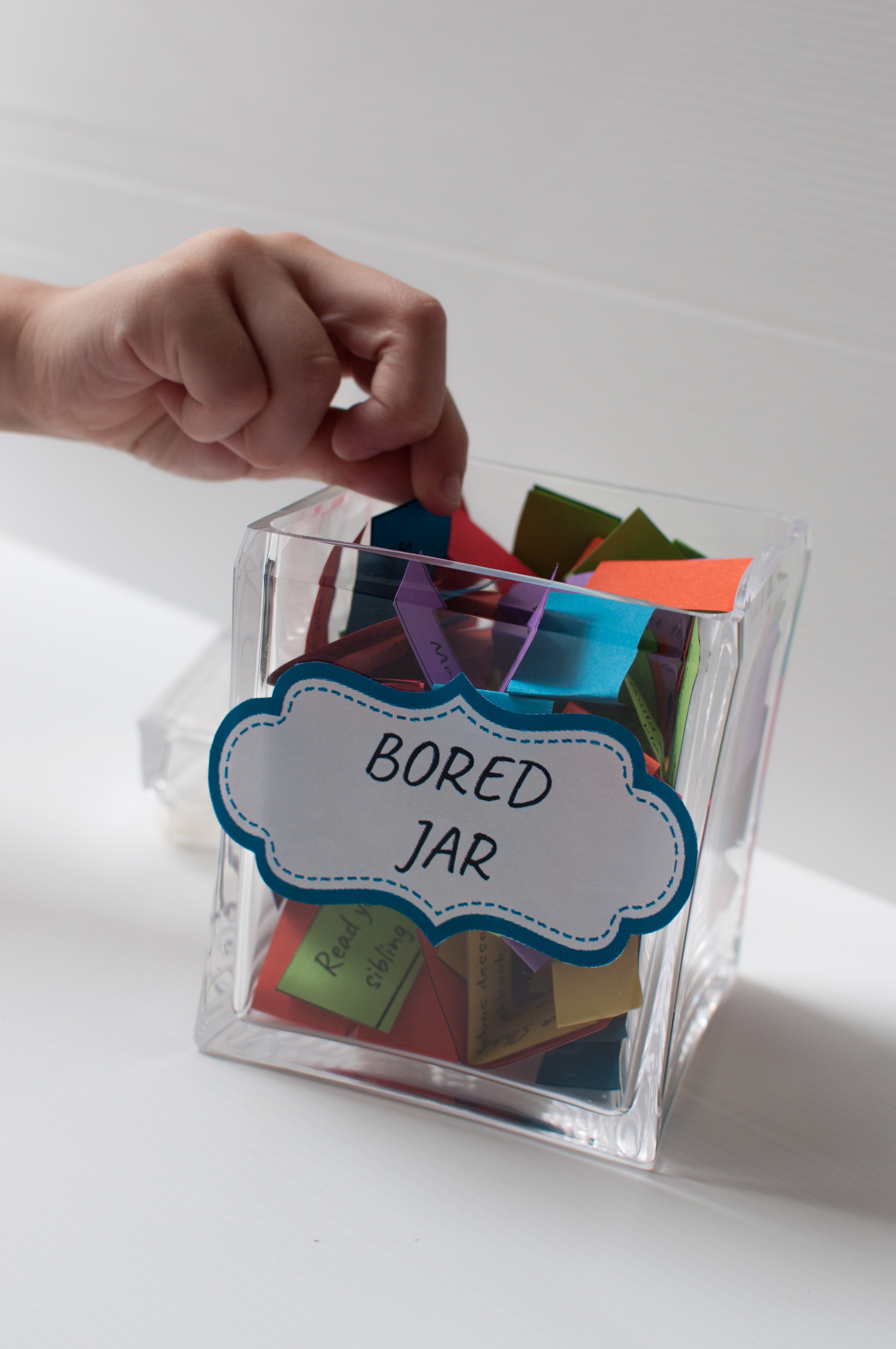 What’s a Bored Jar? Here’s Why You Need One for Your Kids. There isn’t a mom that doesn’t hear, “Ma, I’m bored…” at least multiple times a day. You can make the ‘Bored Jar’ a solution for your child or family. 