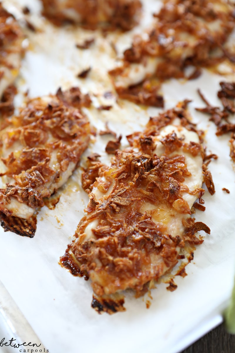 3-Ingredient, 3-Step Crispy Onion Chicken (Kid and Adult-Friendly!) Need a quick dinner in a jiffy that will please everyone?