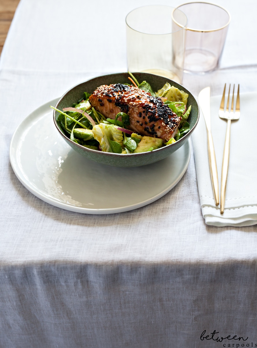 salmon with dill salad