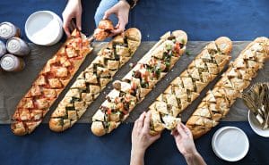 Bring your Chanukah party table to life with these tempting party breads! They’re easy to prepare and will be gone within minutes.