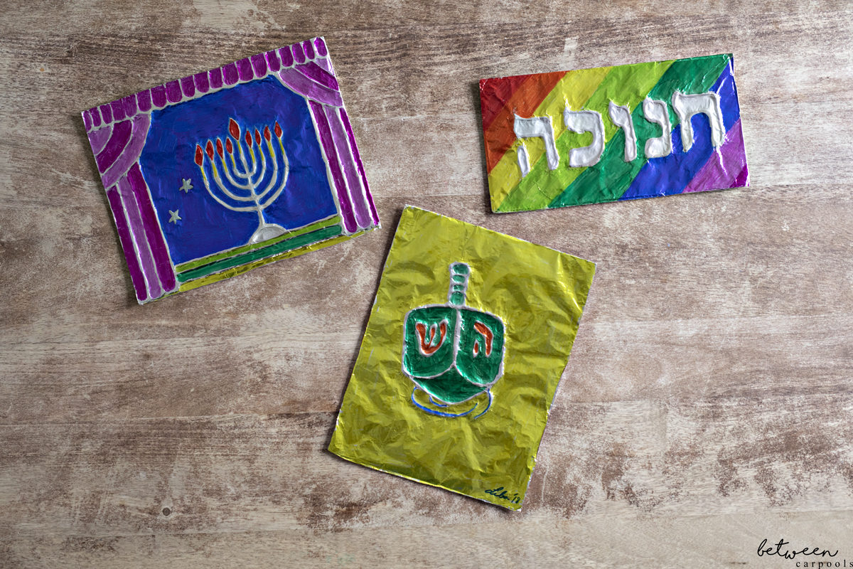 Embossed Foil Art: Your New Chanukah Activity - Between Carpools