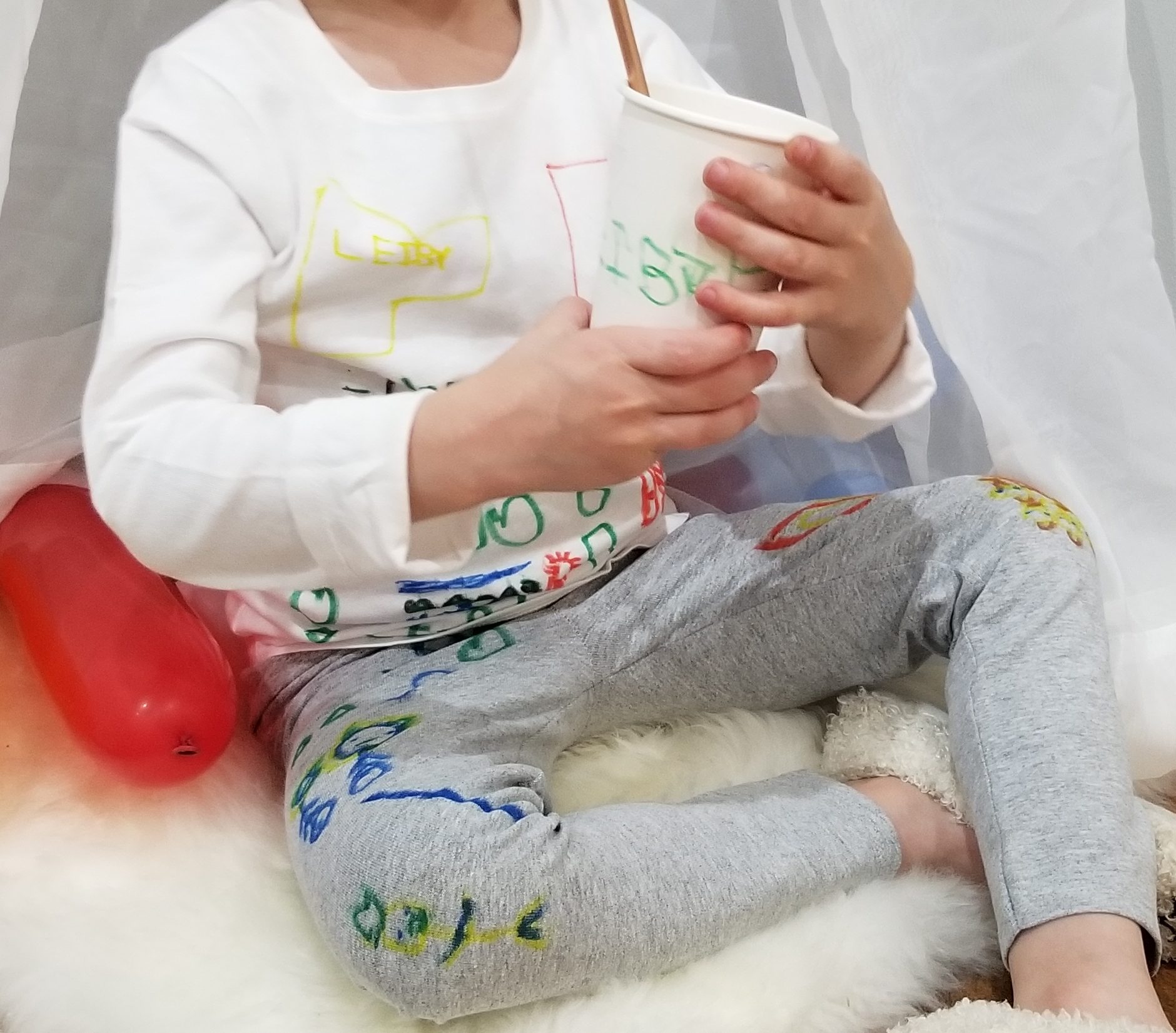 pajama party. make your own pajamas
