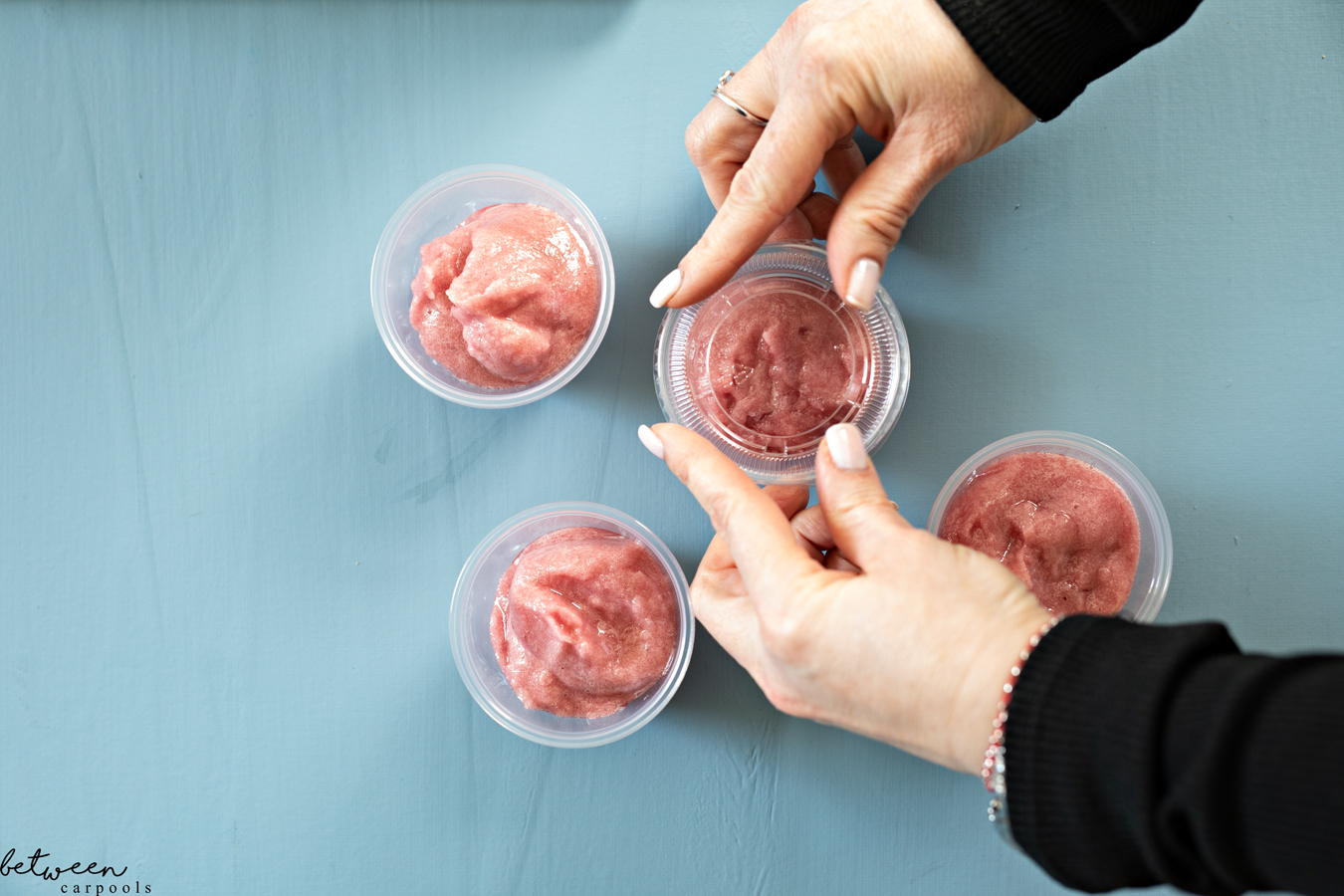 This Grape Juice Sorbet is Our Favorite Pesach Treat. Make a batch and freeze it in tiny containers. No scooping or sticky hands necessary!