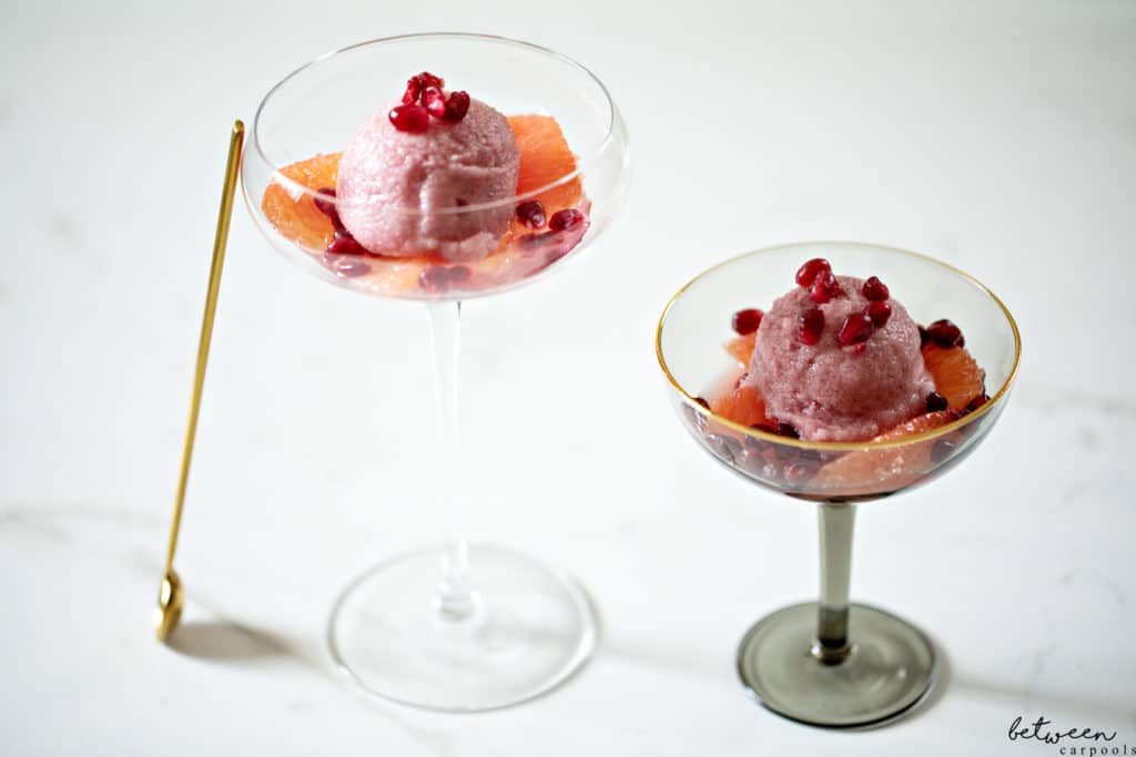How to Serve Sorbet as an Elegant Dessert Between Carpools