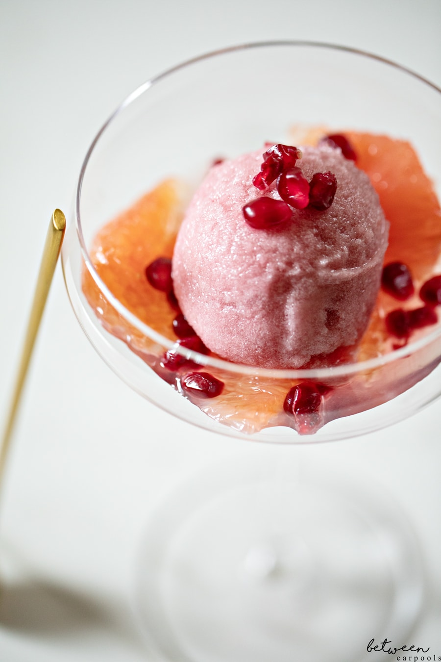 This Is the Dessert My Family Enjoyed the Most. Grapefruit + Pomegranate + Sorbet. You can’t go wrong with this light and refreshing way to end a Yom Tov meal.