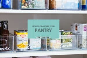 organizing pantry