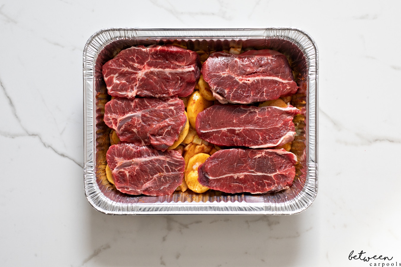 9x13 Life: Slow-Cooked Minute Steaks and Yukon Golds. Put this meat-and-potatoes dish up in the morning (in minutes) and come home to a complete meal of soft tender steaks.