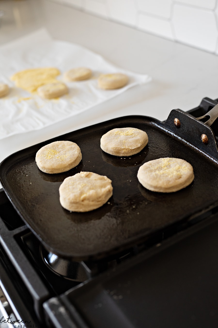 Do You Love English Muffins, Split Open and Toasted with Melted Butter? Then Click Here. Make your own English muffins...then sit down to enjoy ‘em while they’re hot.