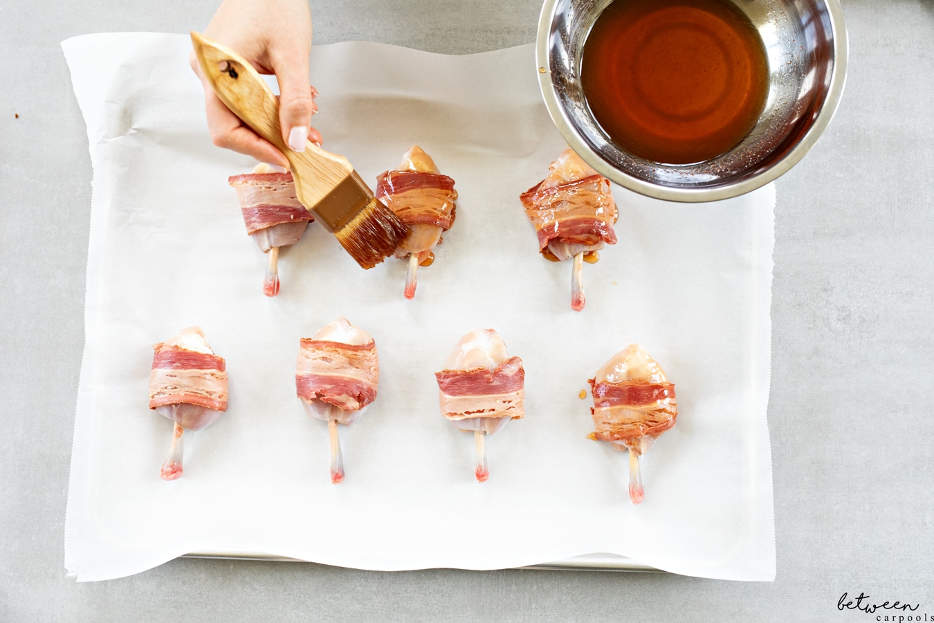 These Facon-Wrapped Chicken Drumsticks are Just Gorgeous. They’re the perfect way to start your Yom Tov meal - and of course these chicken drumsticks with maple syrup are delicious too! 