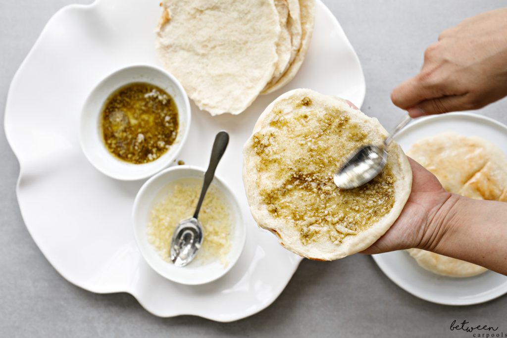 Why You Need Toasted Garlic Pitas at Your BBQ. It’s the BBQ additions that make all the difference. And these garlicky pitas will be one of your best additions ever.