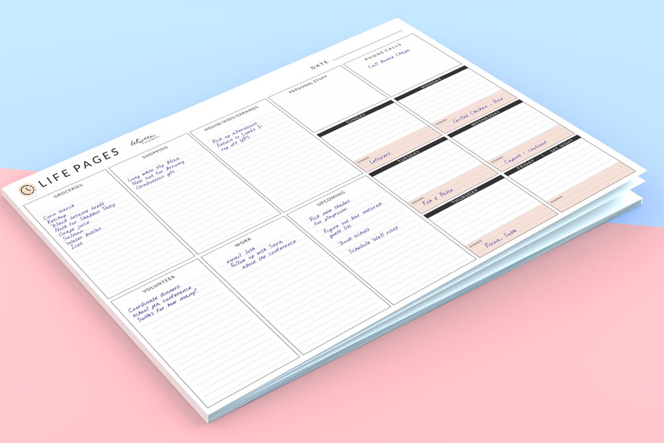 planner notepad