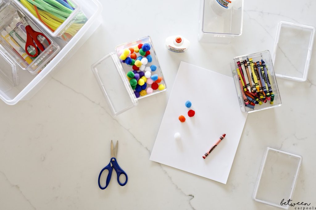 The Best Ever Solution for Storing Crayons, Markers, and Crafts